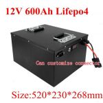 Pin chu kỳ sâu 12V 500Ah 600Ah Lithium Ion LIFEPO4